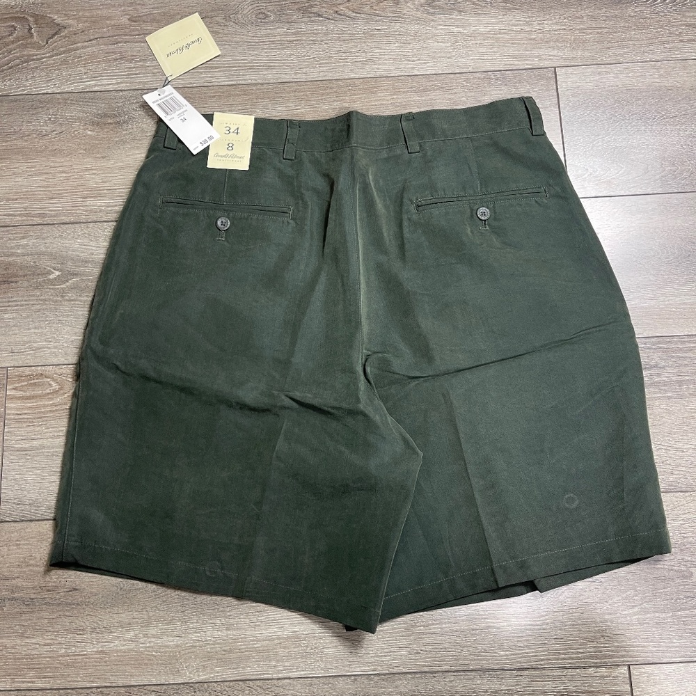 Green Men's Walk shorts - Picture 1 of 5